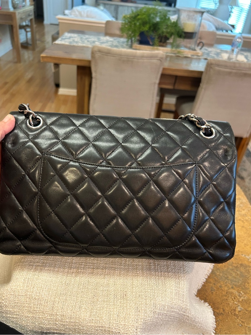 CHANEL Iconic Classic Double Flap Quilted Lambskin Bag - Picture 11 of 16